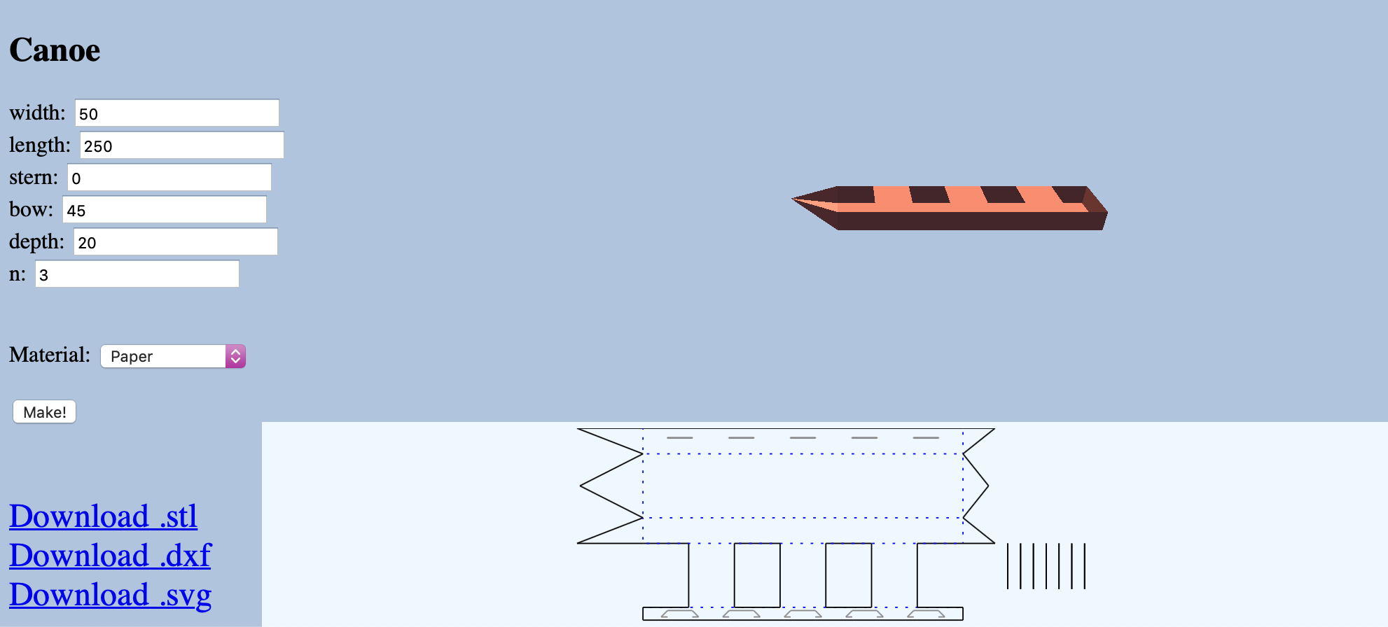 Figure 2: Canoe RoCo Design