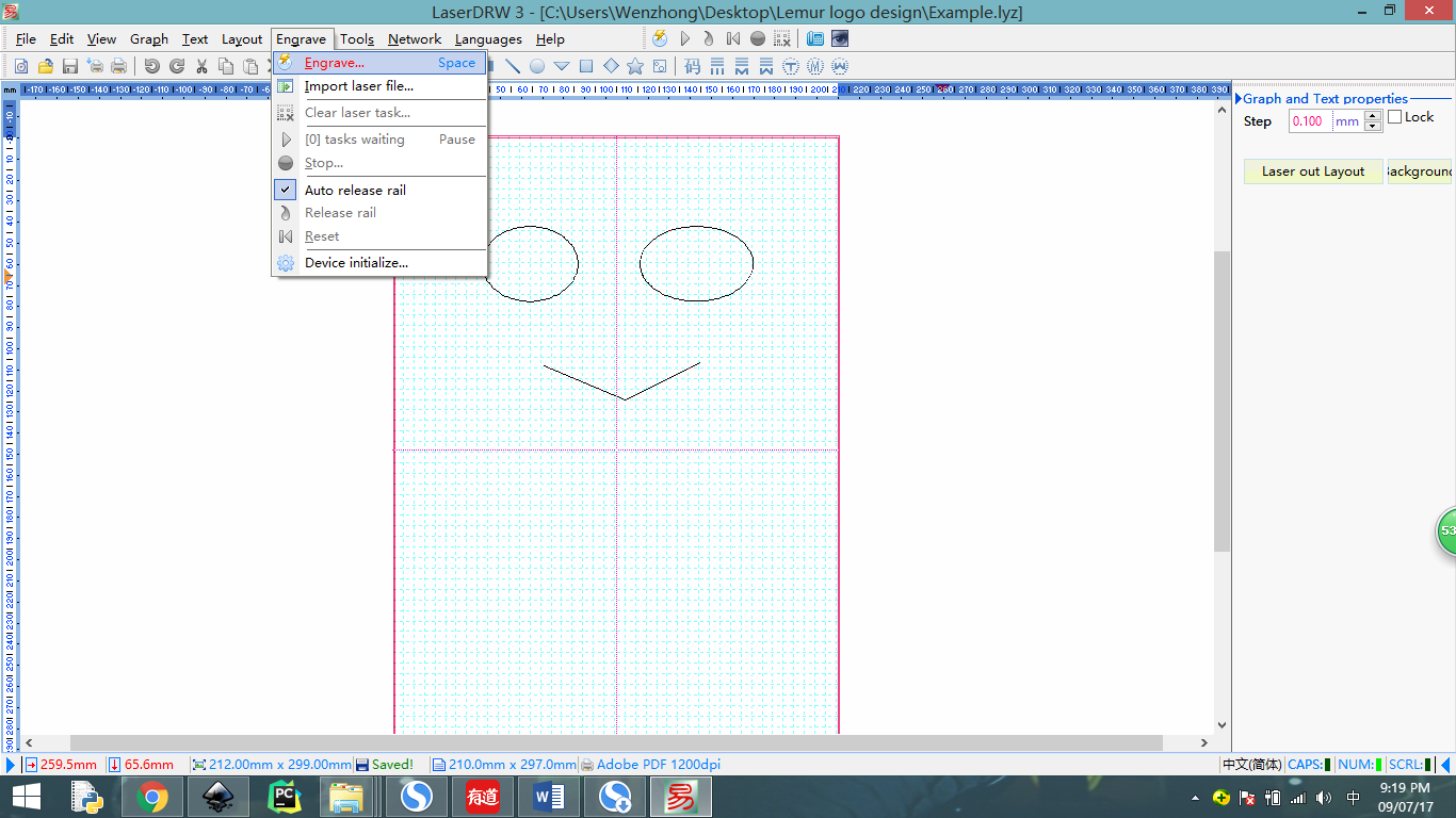 double lines inkscape dxf